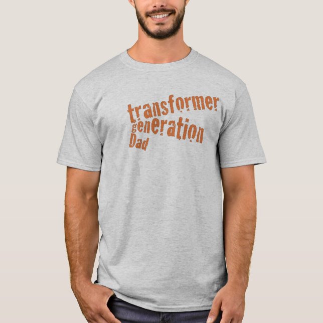 Camiseta Papá de la generación del transformador (Anverso)