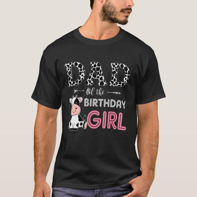 Camiseta Papá de la granja Chica de cumpleaños papá papá fa (Anverso)