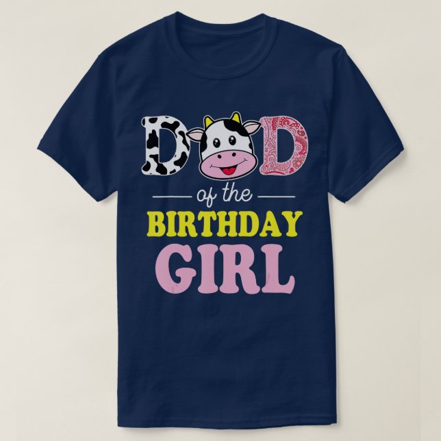 Camiseta Papá de la granja Chica de cumpleaños papá papá pa (Diseño del anverso)
