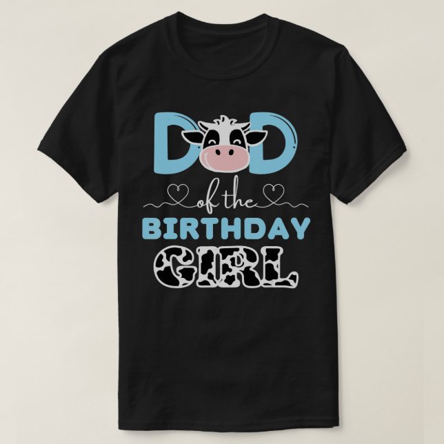 Camiseta Papá de la granja Chica de cumpleaños papá papá pa (Diseño del anverso)