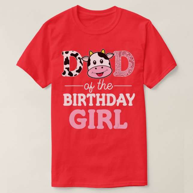 Camiseta Papá de la granja Chica de cumpleaños papá papá pa (Diseño del anverso)