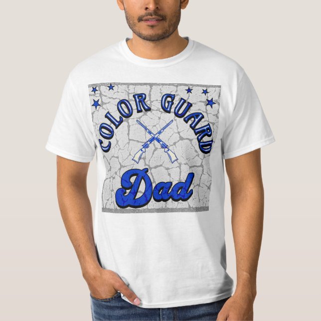 Camiseta Papá de la Guardia de colores (Anverso)