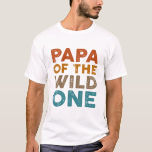 Camiseta Papá De La Hija De Un Hijo Salvaje, Primera Grasa