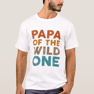 Camiseta Papá De La Hija De Un Hijo Salvaje, Primera Grasa