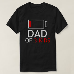 Camiseta Papá de la idea de regalo del Día del Padre de 3