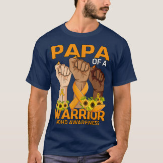 Camiseta Papá De La Mano De Un Guerrero Concientización Sob