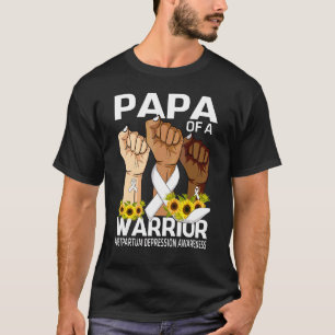 Camiseta Papá De La Mano De Un Guerrero Consciente De La De