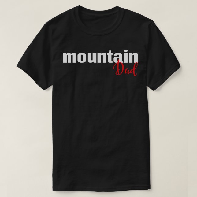 Camiseta Papá de la montaña 1 (Diseño del anverso)