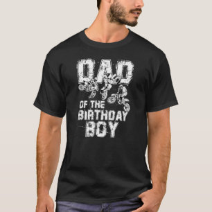 Camiseta Papá De La Motocicleta Sucia De Birthday