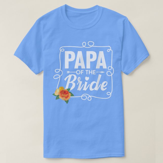Camiseta Papá de la novia por un padre (Diseño del anverso)