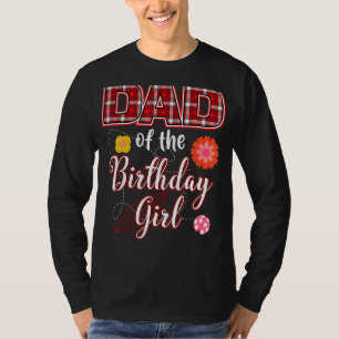 Camiseta Papá De La Pareja Familiar Del Chica De Cumpleaños