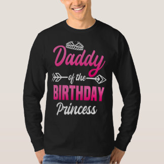 Camiseta Papá de la Princesa de Cumpleaños Fiesta Bday Cele
