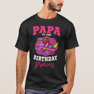 Camiseta Papá De La Princesa De Cumpleaños Roller Skates Bd