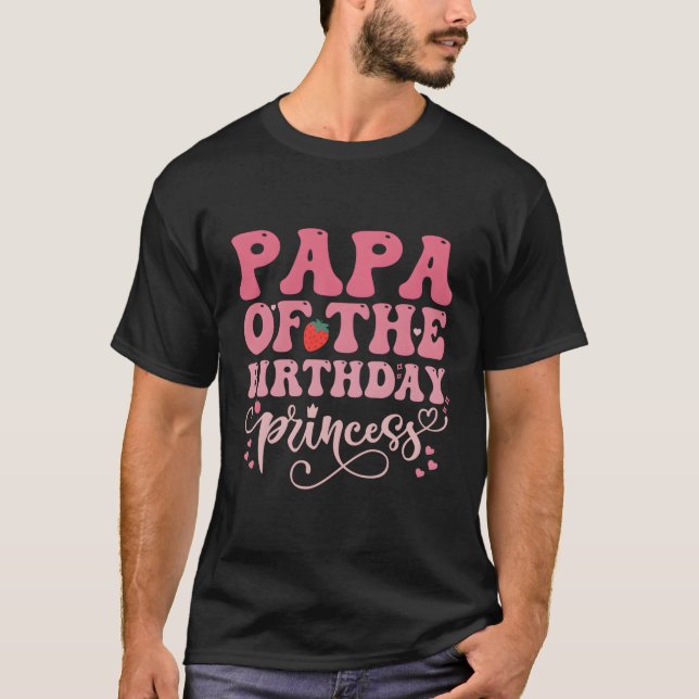 Camiseta Papá De La Princesa Dulce Fresa Fantasma Py (Anverso)