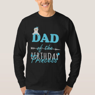 Camiseta Papá De La Princesa Nacida Llamando Chica Llama