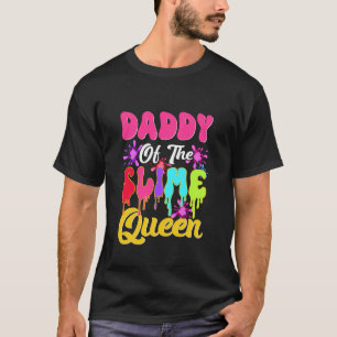 Camiseta Papá de la Reina del Slime Cumpleaños Fiesta Famil