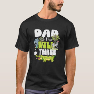 Camiseta Papá De La Selva De Safari De Los Tres Zoológicos 