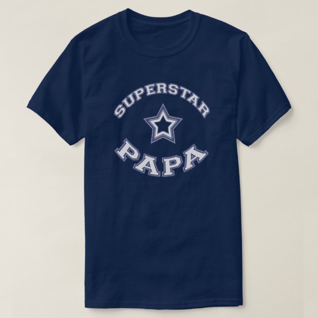 Camiseta Papá de la superestrella (Diseño del anverso)