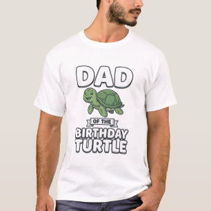 Camiseta Papá de la tortuga de cumpleaños Diseño divertido