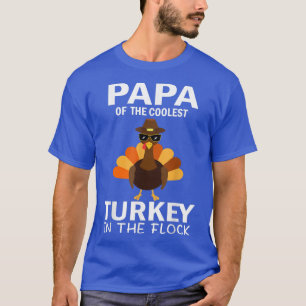 Camiseta Papa De La Turquía Más Fría En El Flock Thanksgivi