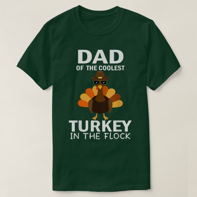 Camiseta Papá De La Turquía Más Fría En El Regalo De Las Re (Diseño del anverso)