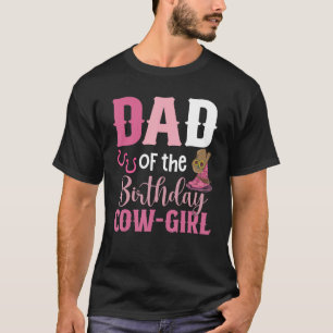 Camiseta Papá de la vaquera de cumpleaños Rodeo vaquera 1er