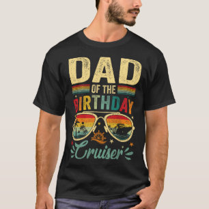 Camiseta Papá De La Vintage De Cruceros De Cumpleaños Sungl