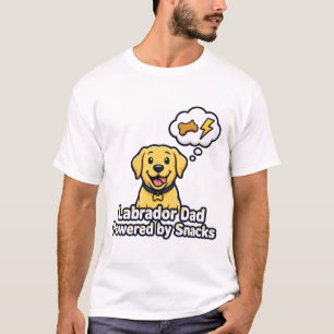 Camiseta Papá de Labrador con Energía gracias a Snacks
