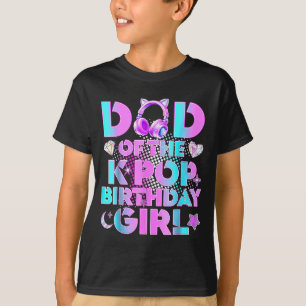 Camiseta Papá de las chicas de cumpleaños de K-Pop Amante d