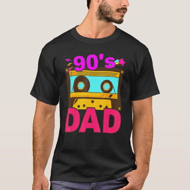 Camiseta Papá de los 90 años ochenta por Nostalgia Papá de  (Anverso)