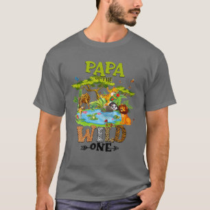 Camiseta Papa De Los Animales De Woodland De Un Zoológico S