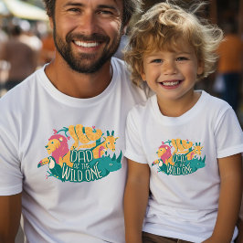 Camiseta Papá de los animales salvajes de Safari de una jun
