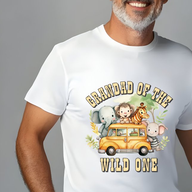 Camiseta Papá de los animales salvajes del safari de cumple (Subido por el creador)
