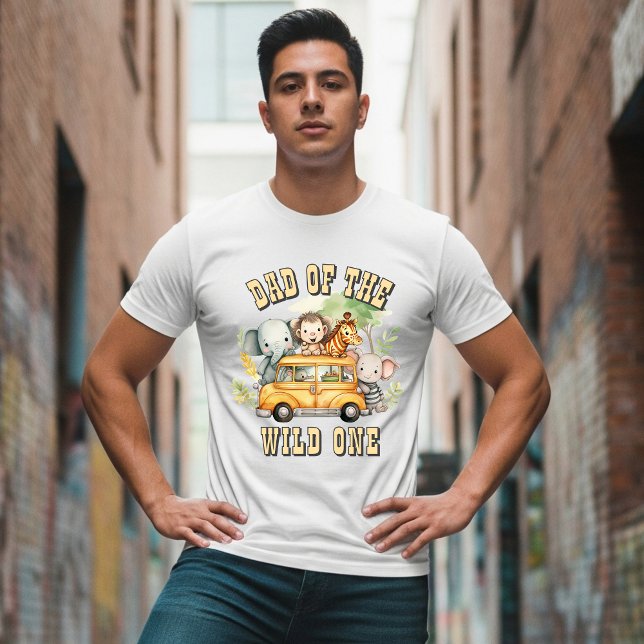 Camiseta Papá de los animales salvajes del safari de cumple (Subido por el creador)