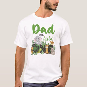 Camiseta Papá de los animales salvajes del zoológico Safari