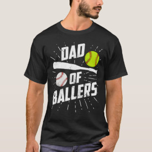Camiseta Papá De Los Ballers Es Un Divertido Jugador De Sof