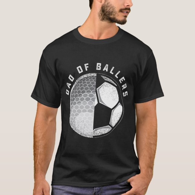 Camiseta Papá de los Ballers Gracioso regalo de fútbol de g (Anverso)