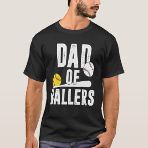 Camiseta Papá de los Ballers, papá de los juegos de sóftbol