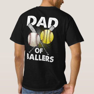 Camiseta Papá de los Ballers, papá de un jugador de béisbol