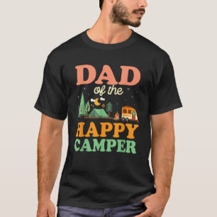 Camiseta Papá De Los Camper Feliz Primer Viaje De Camping