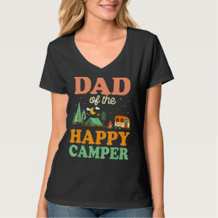 Camiseta Papá De Los Camper Feliz Primer Viaje De Camping
