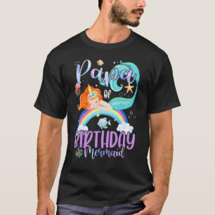 Camiseta Papá De Los Chicas De Cumpleaños Mermaid Magic Fam