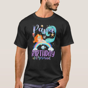 Camiseta Papá De Los Chicas De Cumpleaños Mermaid Magic Fam