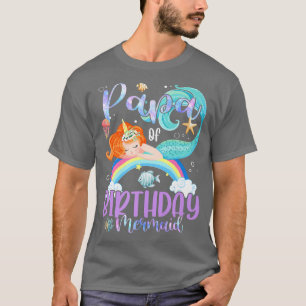 Camiseta Papá De Los Chicas De Cumpleaños Mermaid Magic Fam