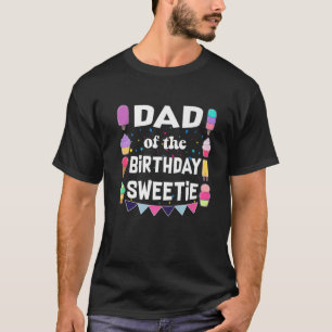 Camiseta Papá De Los Cones De La Crema De Hielo Dulce De Cu