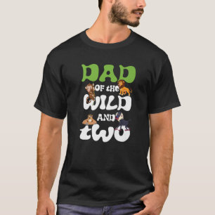 Camiseta Papá De Los Dos Salvajes Ani De La Selva Safari De