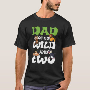 Camiseta Papá De Los Dos Salvajes Ani De La Selva Safari De
