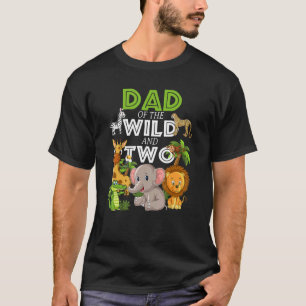 Camiseta Papá De Los Dos Salvajes Ani De La Selva Safari De