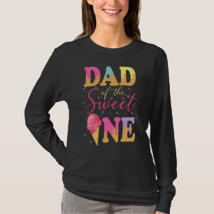 Camiseta Papá De Los Dulces Un Cumpleaños Crema De Hielo Sw