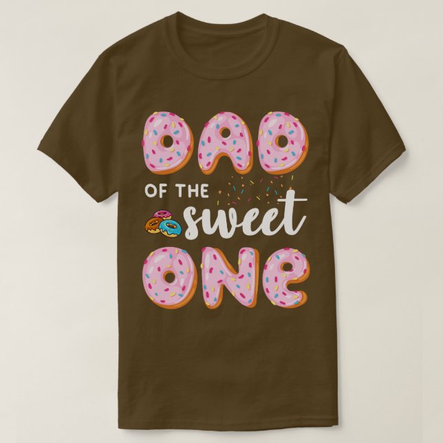 Camiseta Papá De Los Dulces Un Donut Cumpleaños (Diseño del anverso)